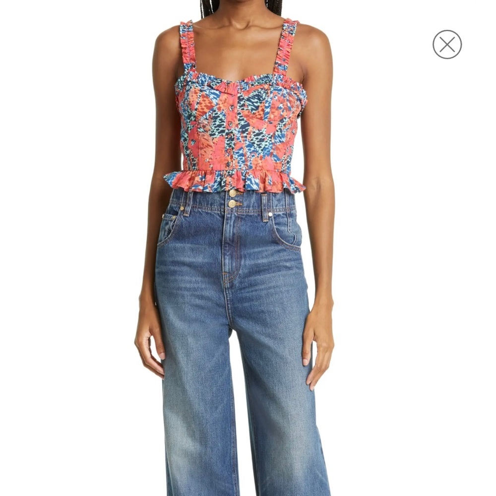 NWT Ulla Johnson Alexandra Top, Flamingo, size 8